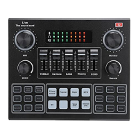 V9 Bluetooth zvuková karta, Mixer Voice Soundboard Live, Bluetooth Sound Mixer Board s 16 efekty, Audio Mixer pro nahrávání hudb